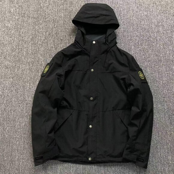 Stone Island Black Removable Liner Jacket